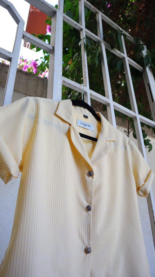 Blusa Berta amarillo listada