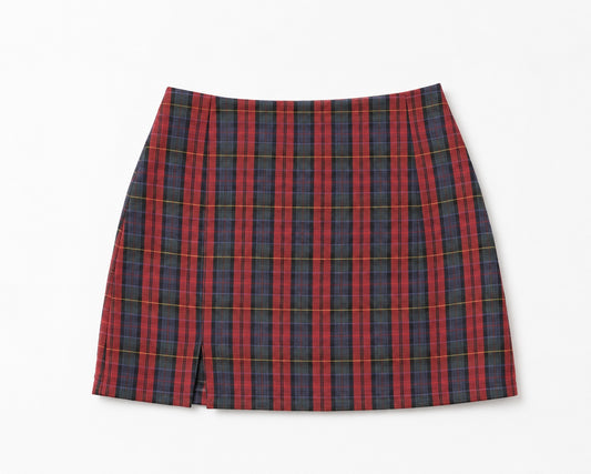Falda Lucille Escoces rojo