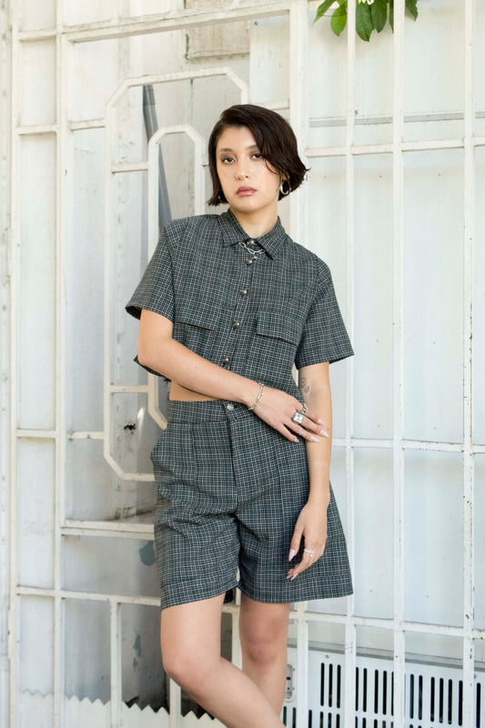 Short Industrial cuadrillé