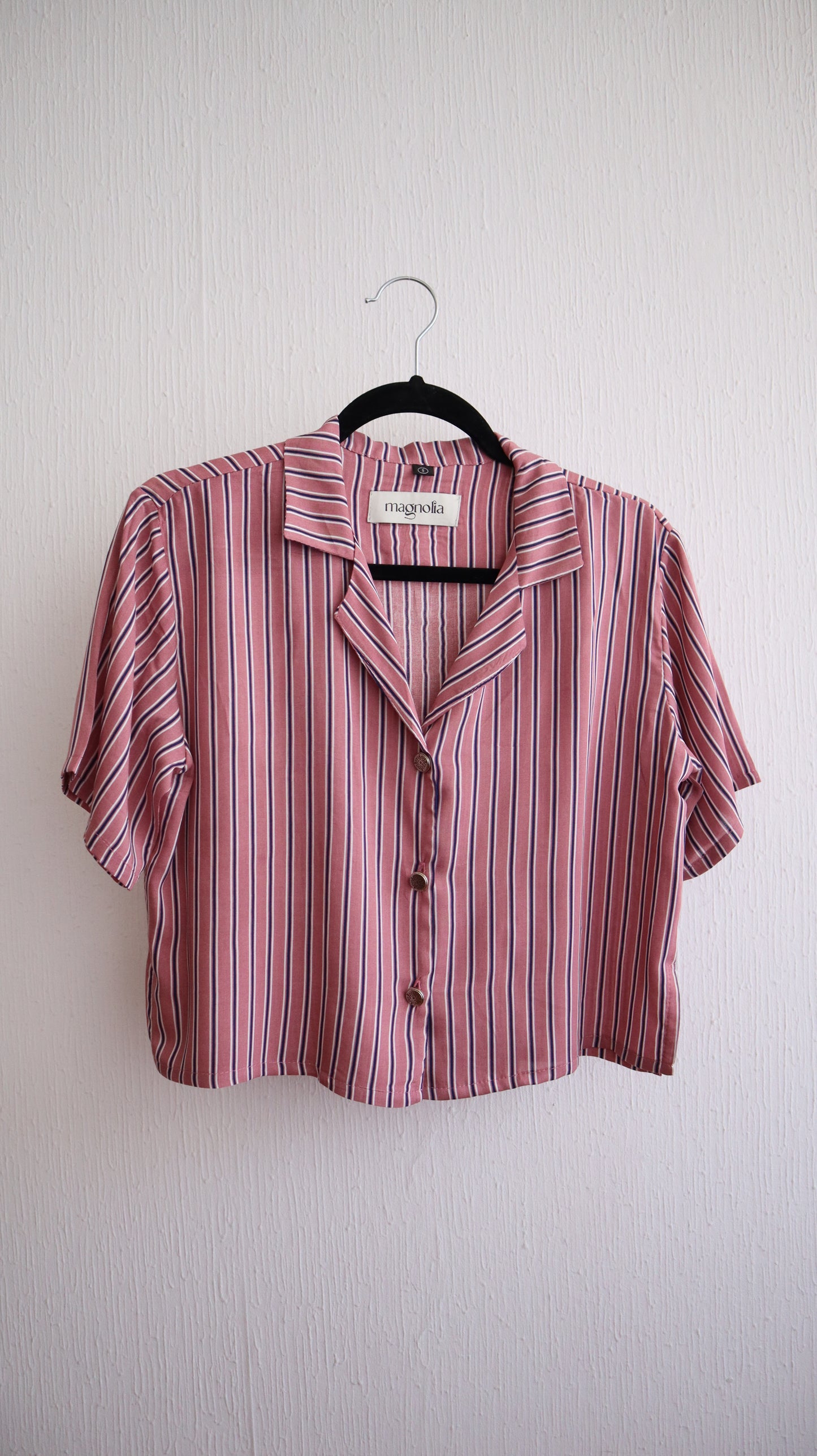 Blusa Berta rosa palo listada