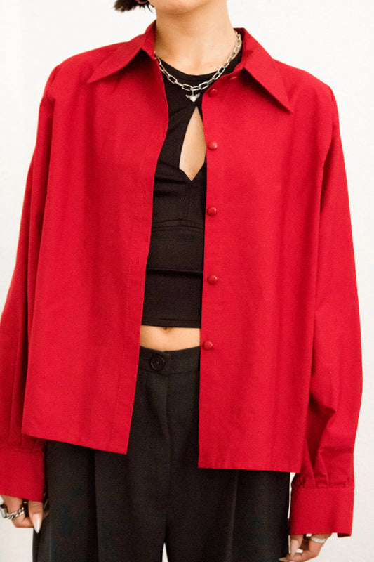 Camisa clásica roja