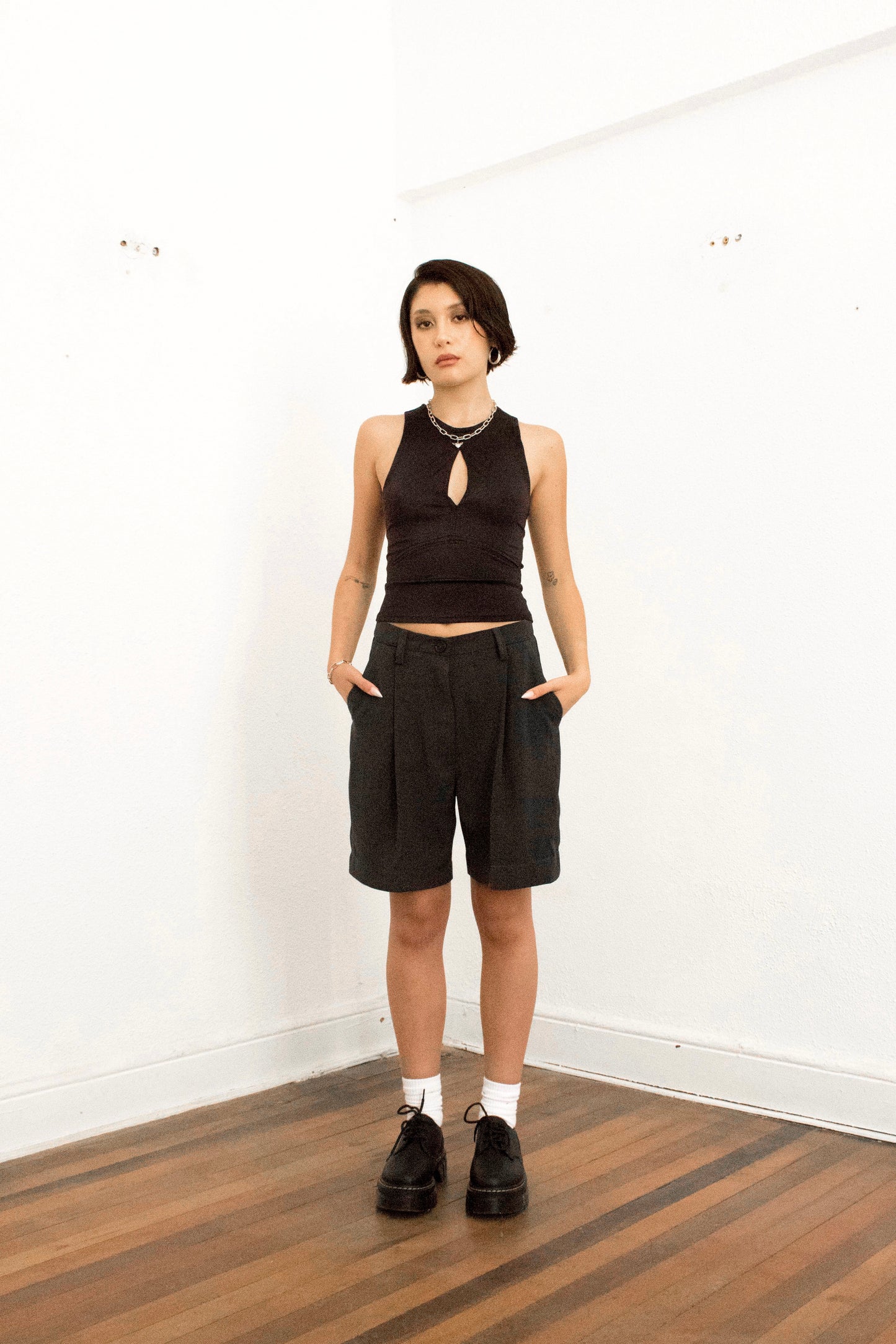 Short sastre gris