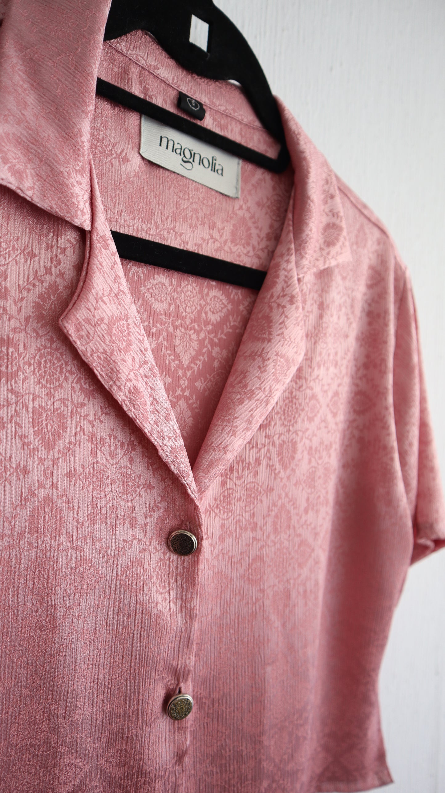 Blusa Berta satín rosa palo