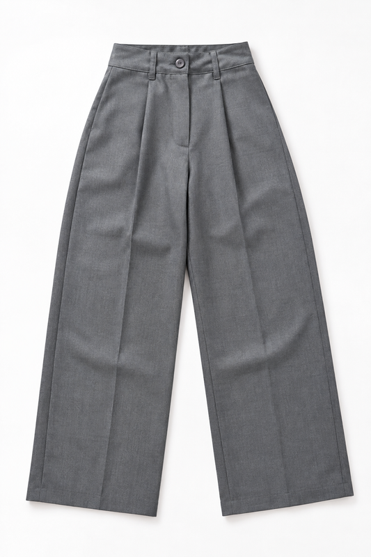 Pantalón Barrel Gris