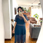 Vestido Franca encaje azul
