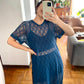 Vestido Franca encaje azul