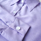 Camisa clásica listada Lila