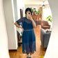 Vestido Franca encaje azul
