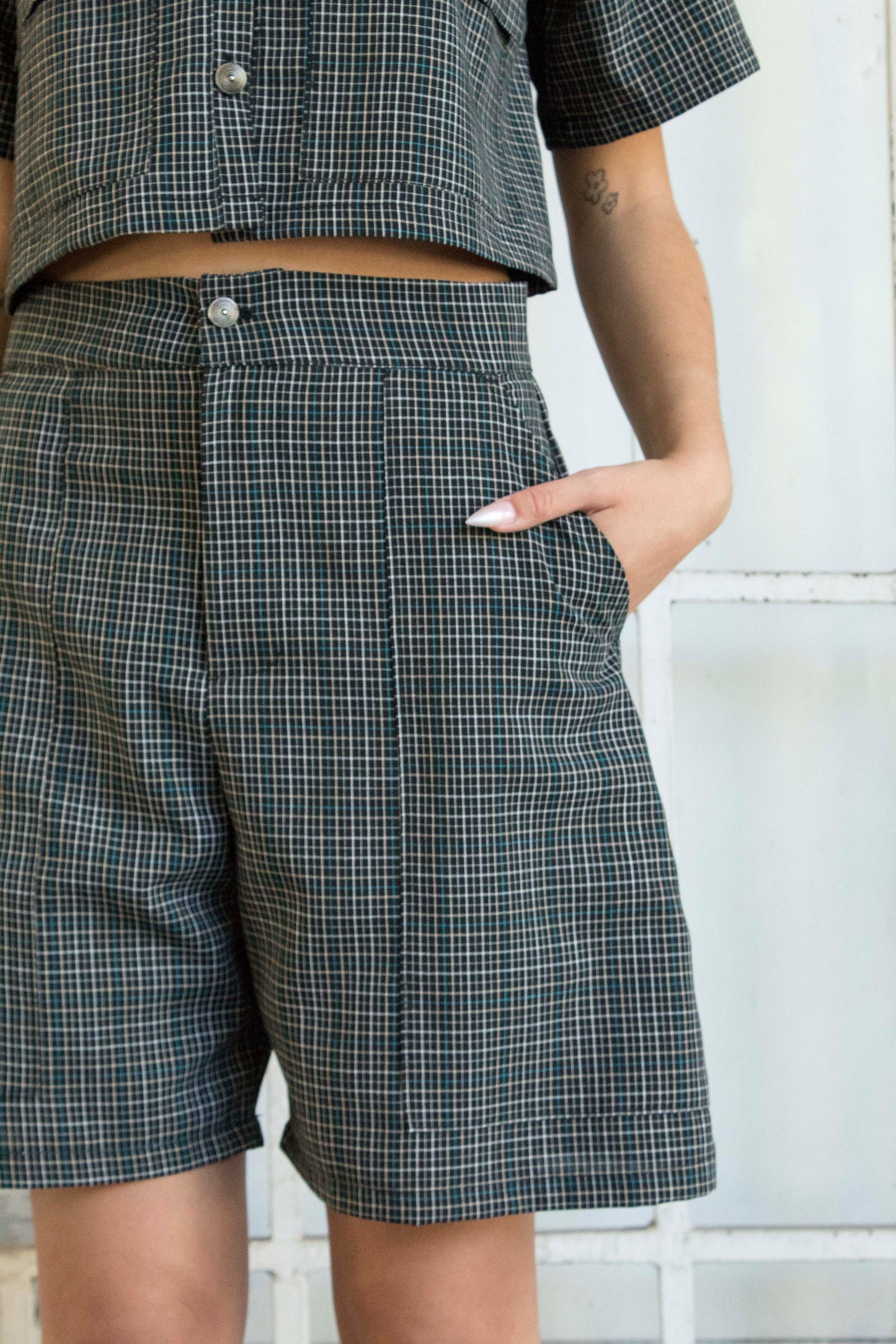 Short Industrial cuadrillé