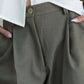 Pantalón sastre verde musgo