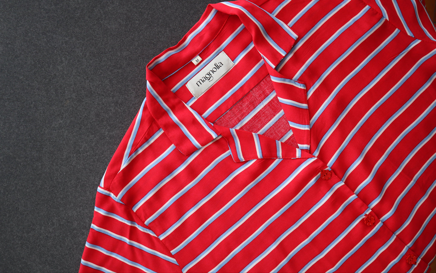 Blusa Berta roja líneas