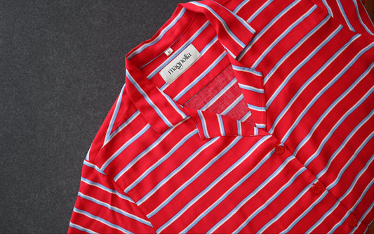 Blusa Berta roja líneas