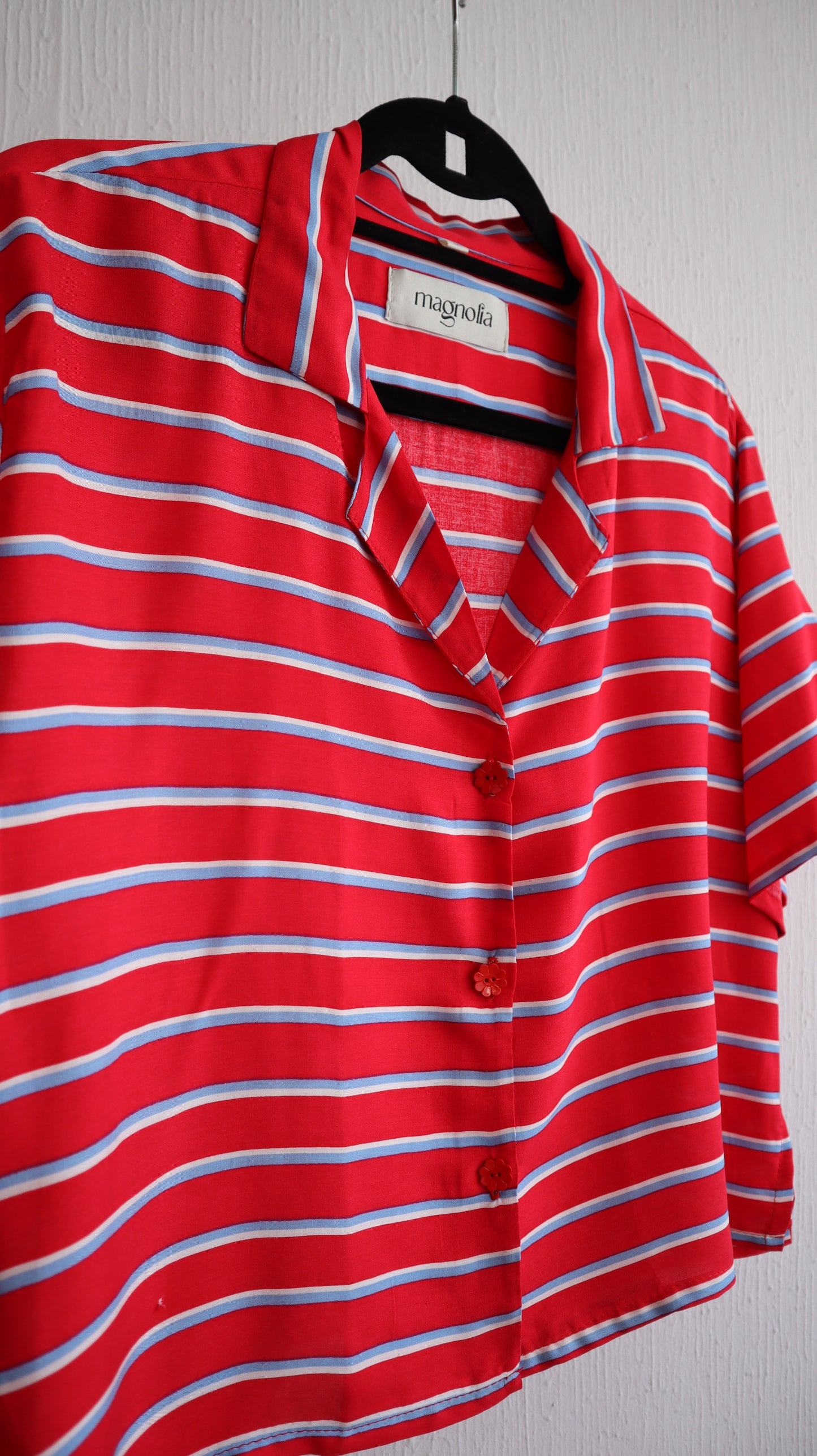 Blusa Berta roja líneas