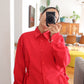Camisa Lazo rojo listada