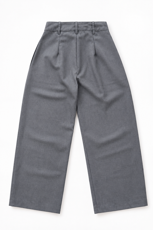 Pantalón Barrel Gris