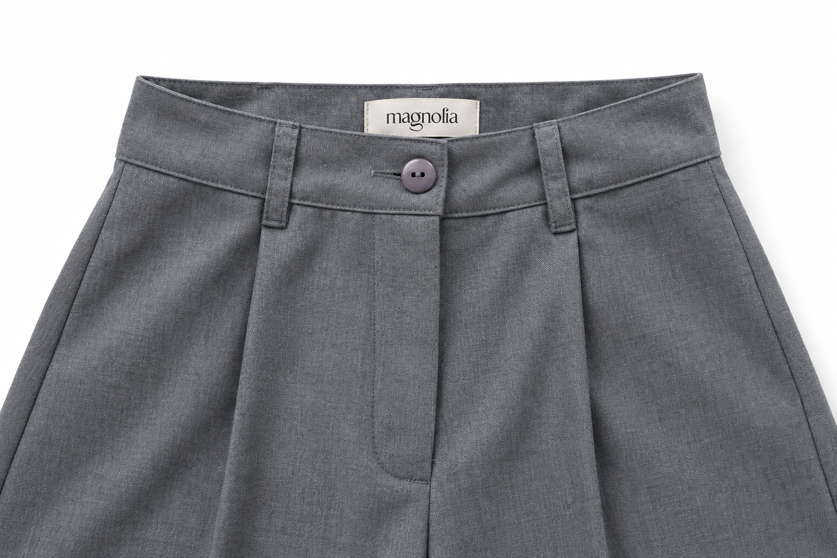 Pantalón Barrel Gris