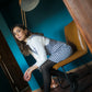 Jumper Agnes blanco y negro