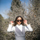 Jumper Agnes blanco y negro